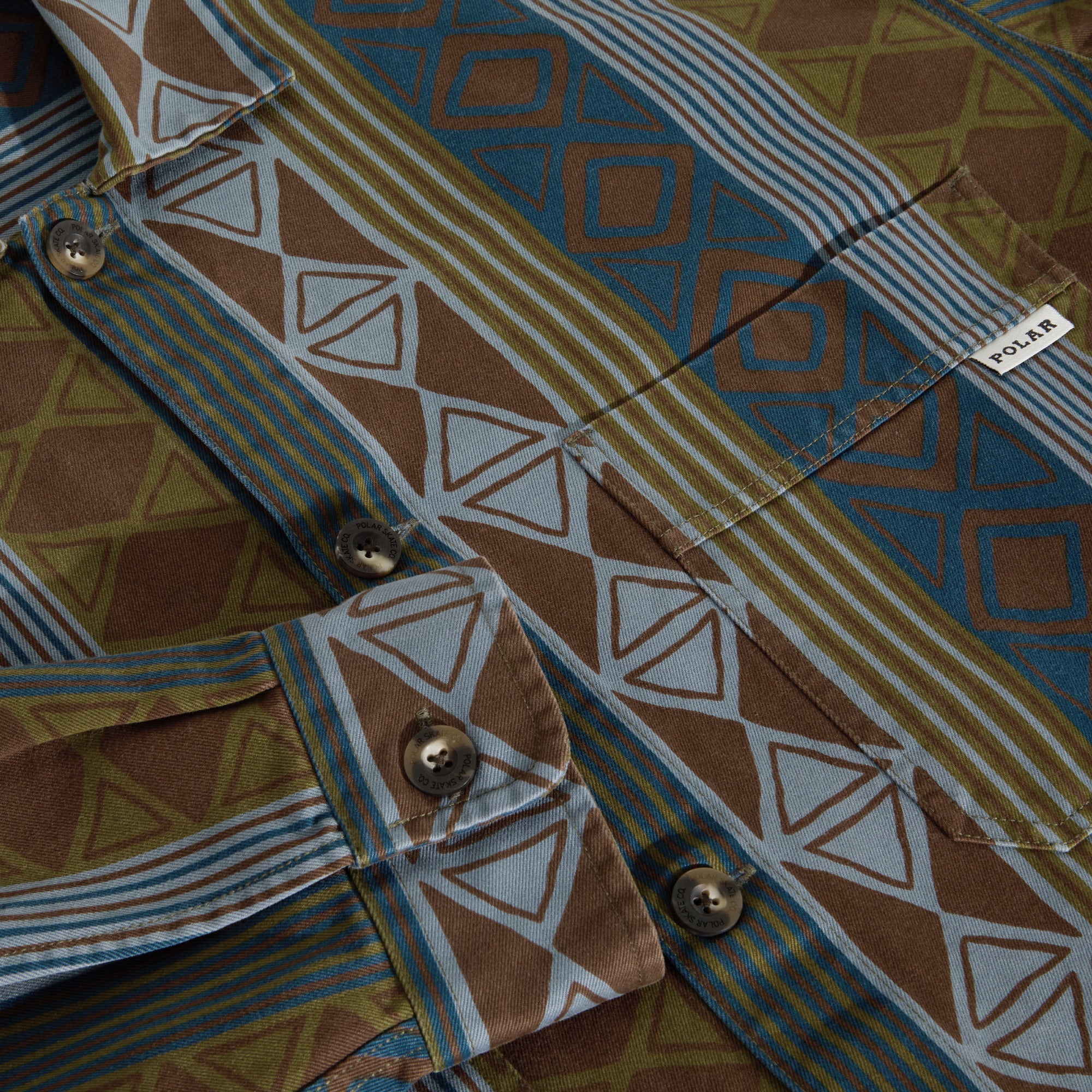 POLAR - Big Boy Overshirt "Blue Green Mix"