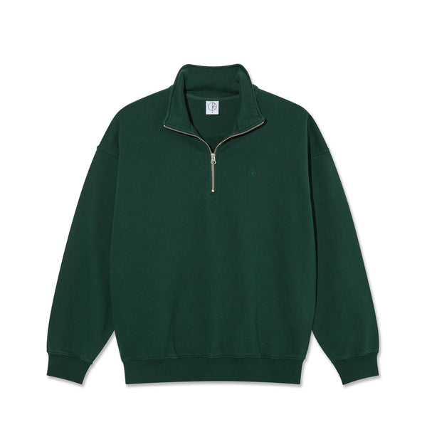 POLAR - Frankie half Zip Sweater  "Dark Emerald"