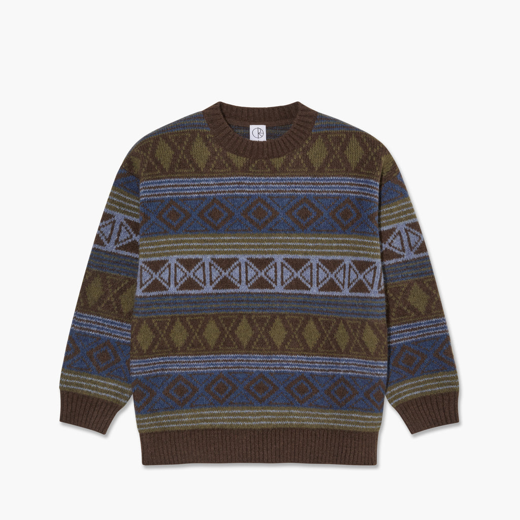 POLAR - George Sweater "Blue Green Mix"