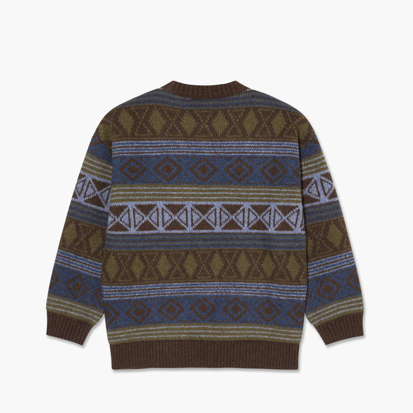 POLAR - George Sweater "Blue Green Mix"