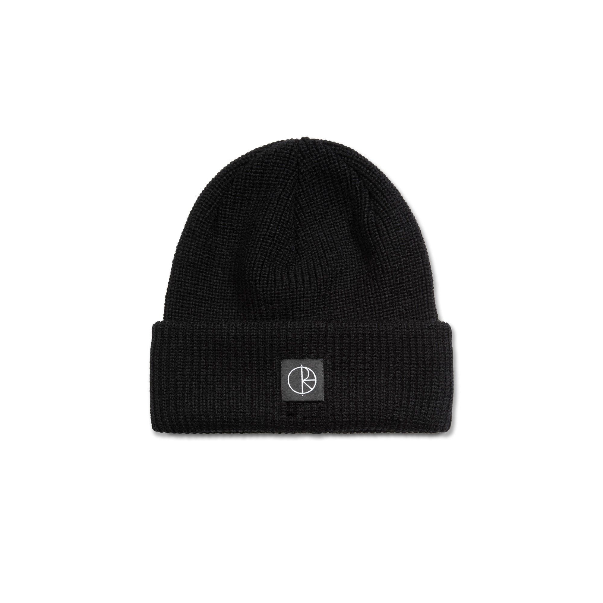 POLAR - Double Fold Merino Beanie "Black"
