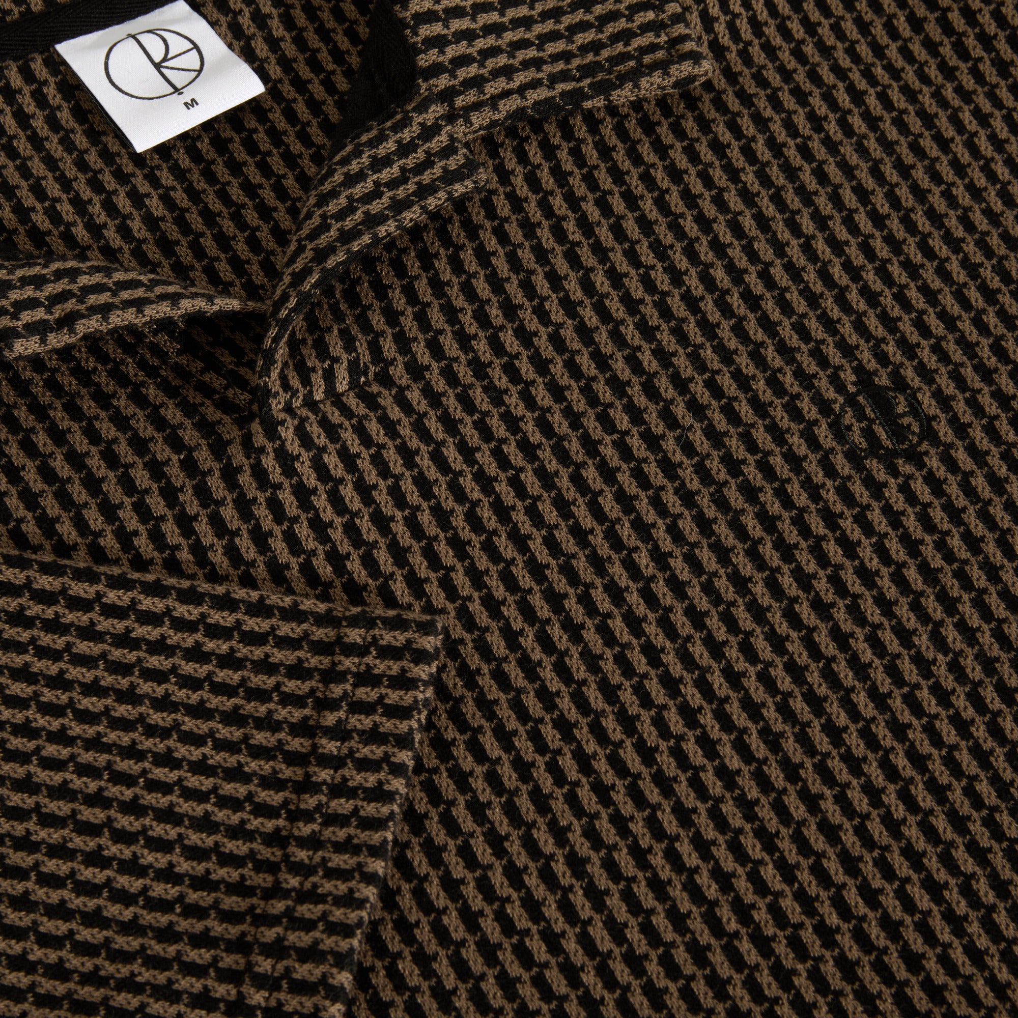 POLAR - Serge Polo Shirt | Bouclé "Brass / Black"