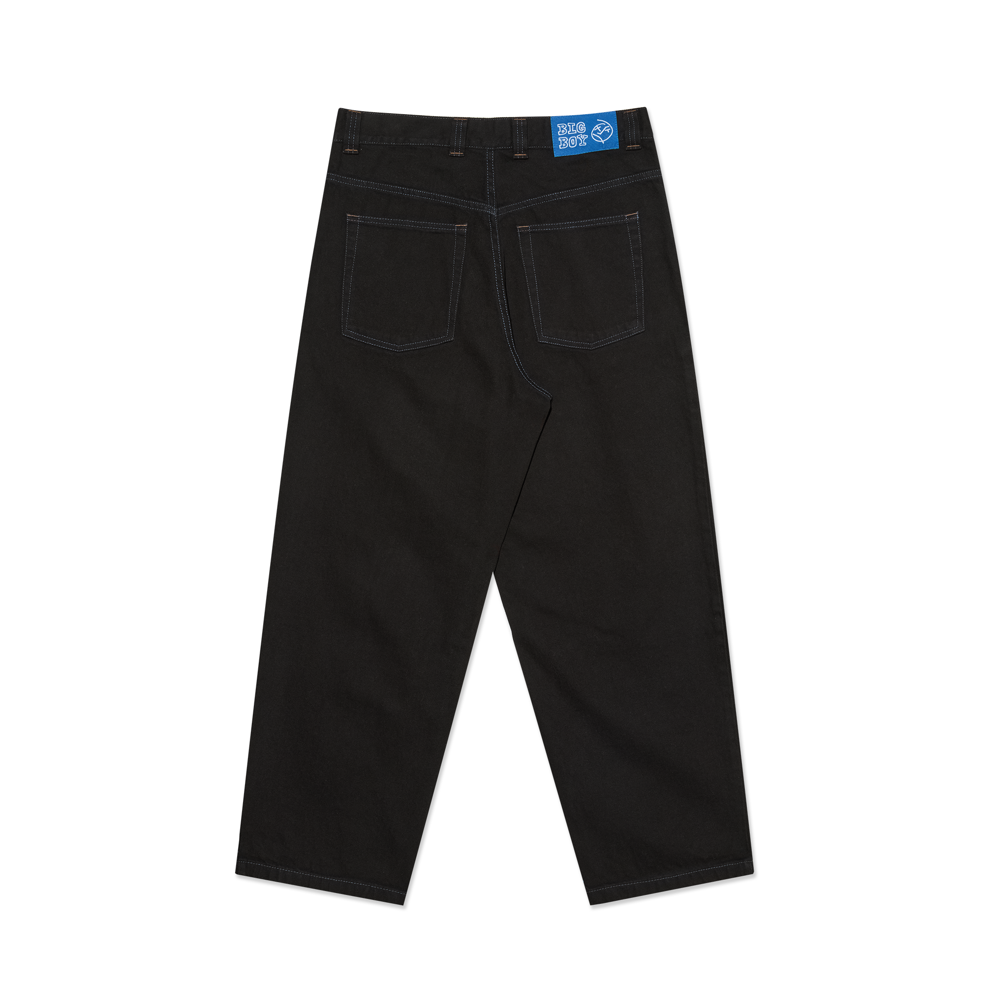 POLAR - Big Boy Pants "Black/Blue Stitching"