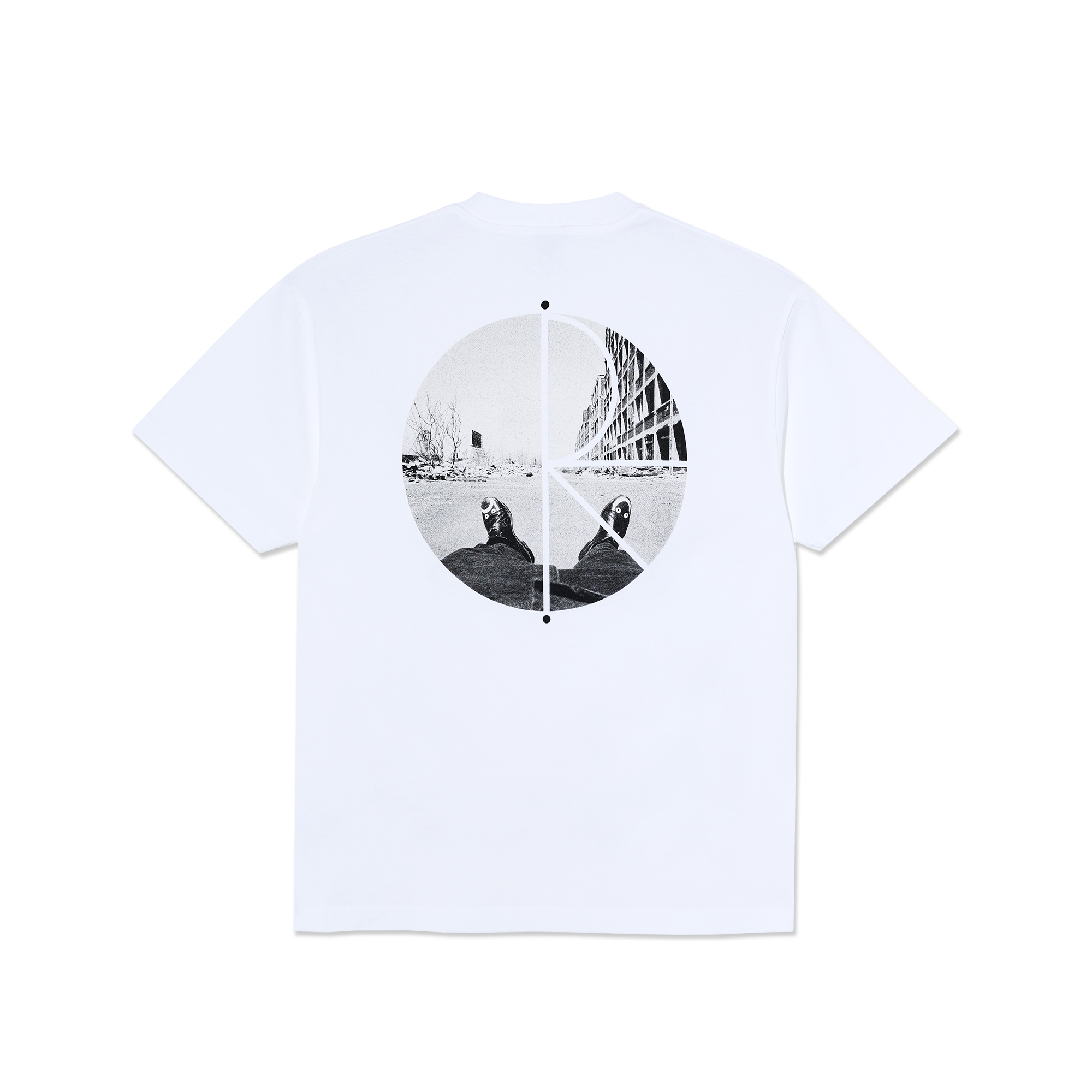 POLAR - Fill Logo Tee | Happy Sad "White"