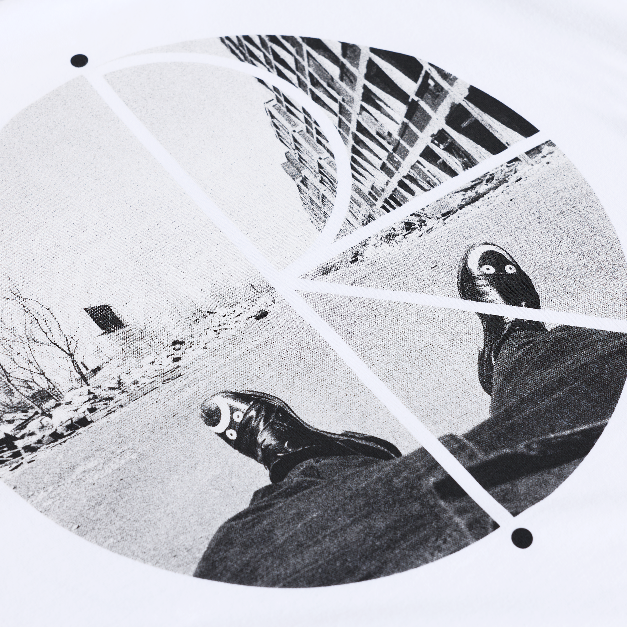 POLAR - Fill Logo Tee | Happy Sad "White"