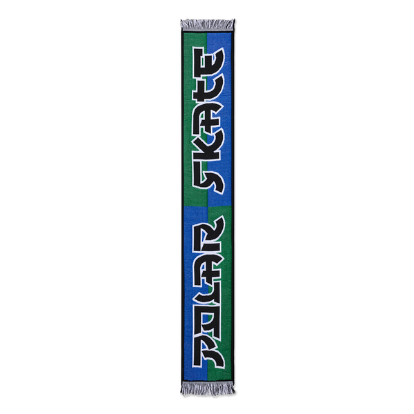 POLAR - Football Scarf | Squares "Blue Green"
