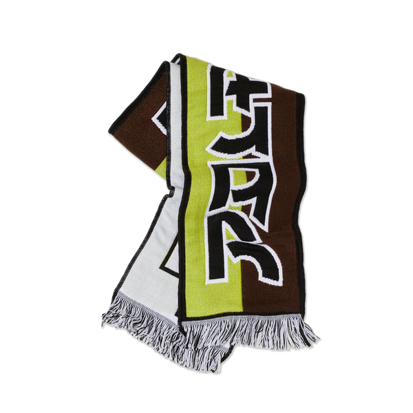 POLAR - Football Scarf | Squares "Green Brown"