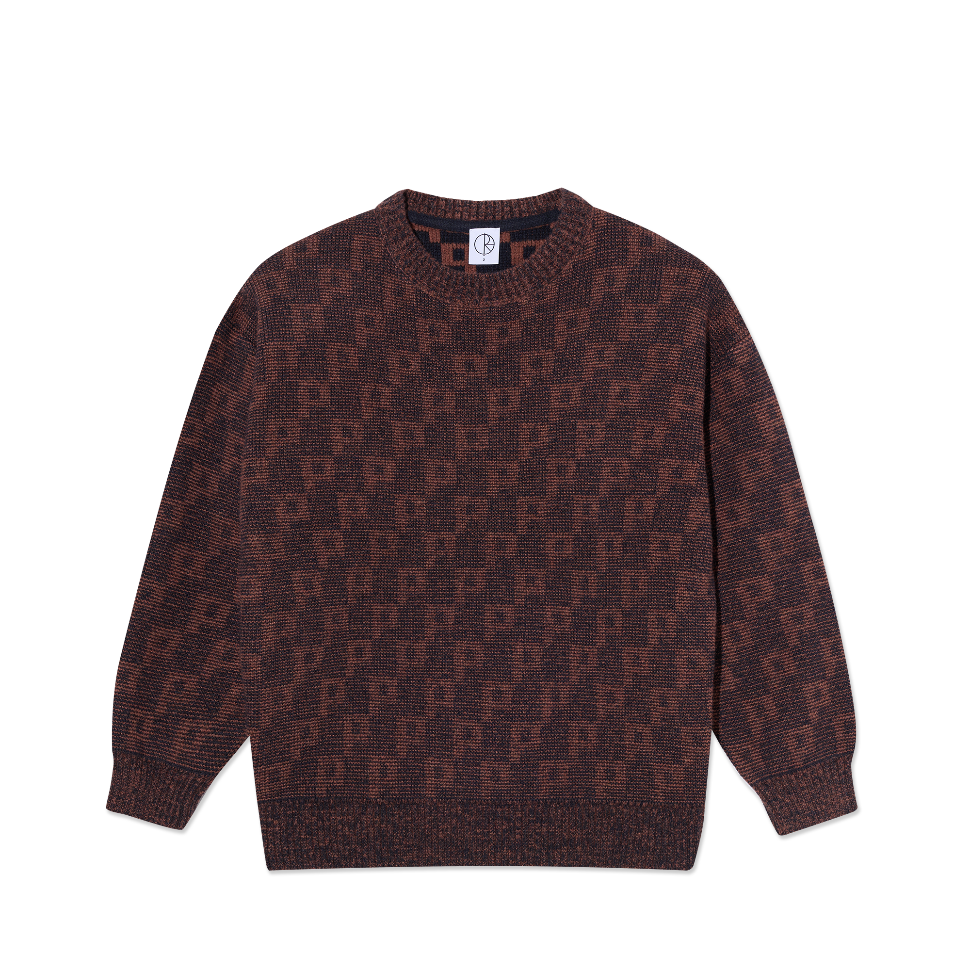 POLAR - George Sweater | P Pattern "Navy Orange"