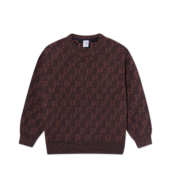 POLAR - George Sweater | P Pattern "Navy Orange"