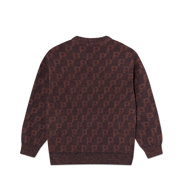 POLAR - George Sweater | P Pattern "Navy Orange"