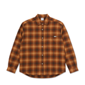 POLAR - Mitchell LS Shirt | Shadow Check "Caramel"