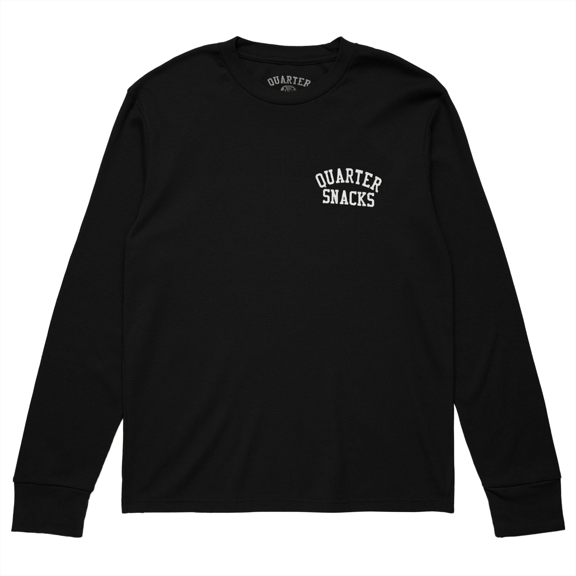 QUARTERSNACKS  - Printed Thermal Longsleeve Tee "Black"