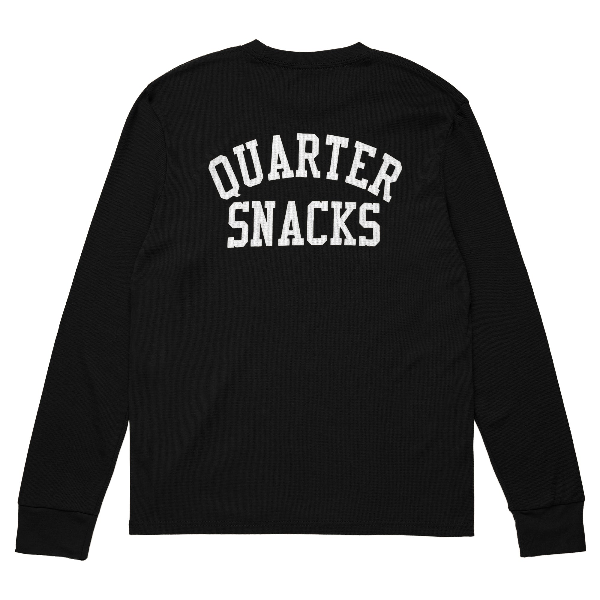 QUARTERSNACKS  - Printed Thermal Longsleeve Tee "Black"