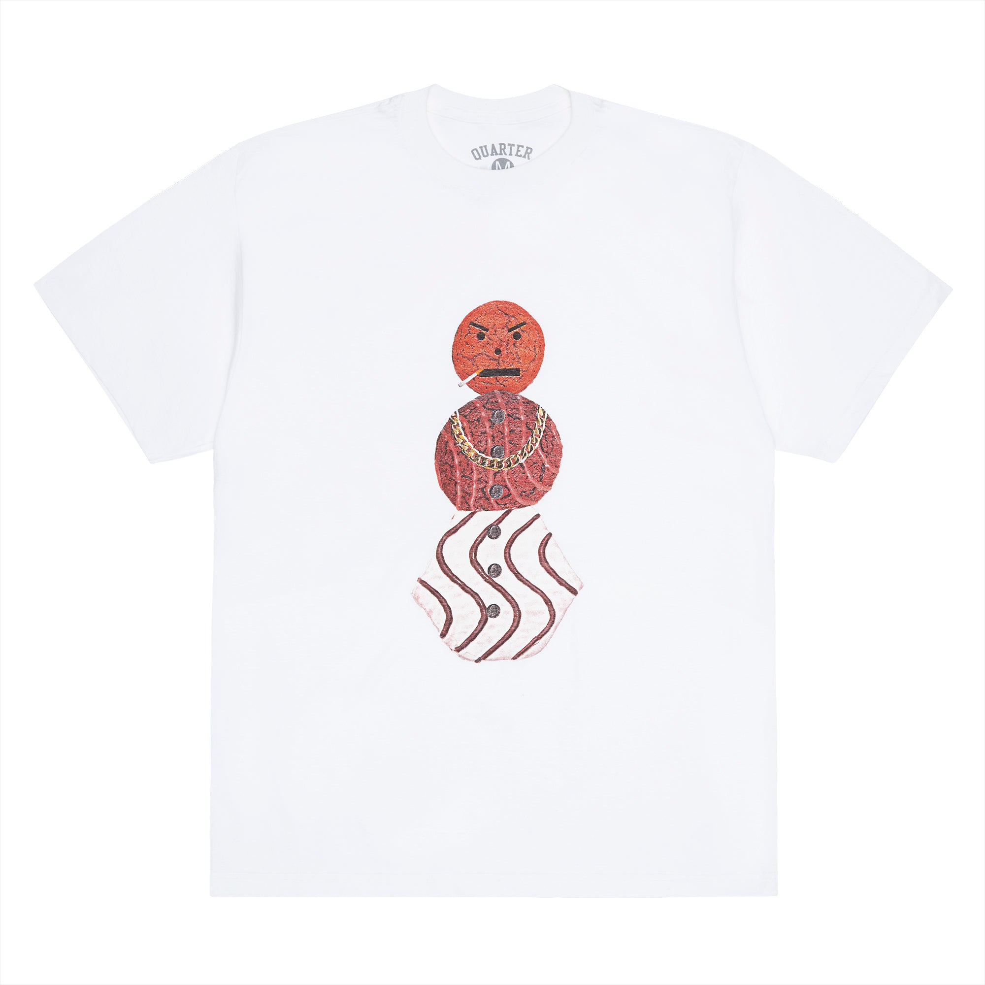 QUARTERSNACKS  - Big Snackman Tee "White"