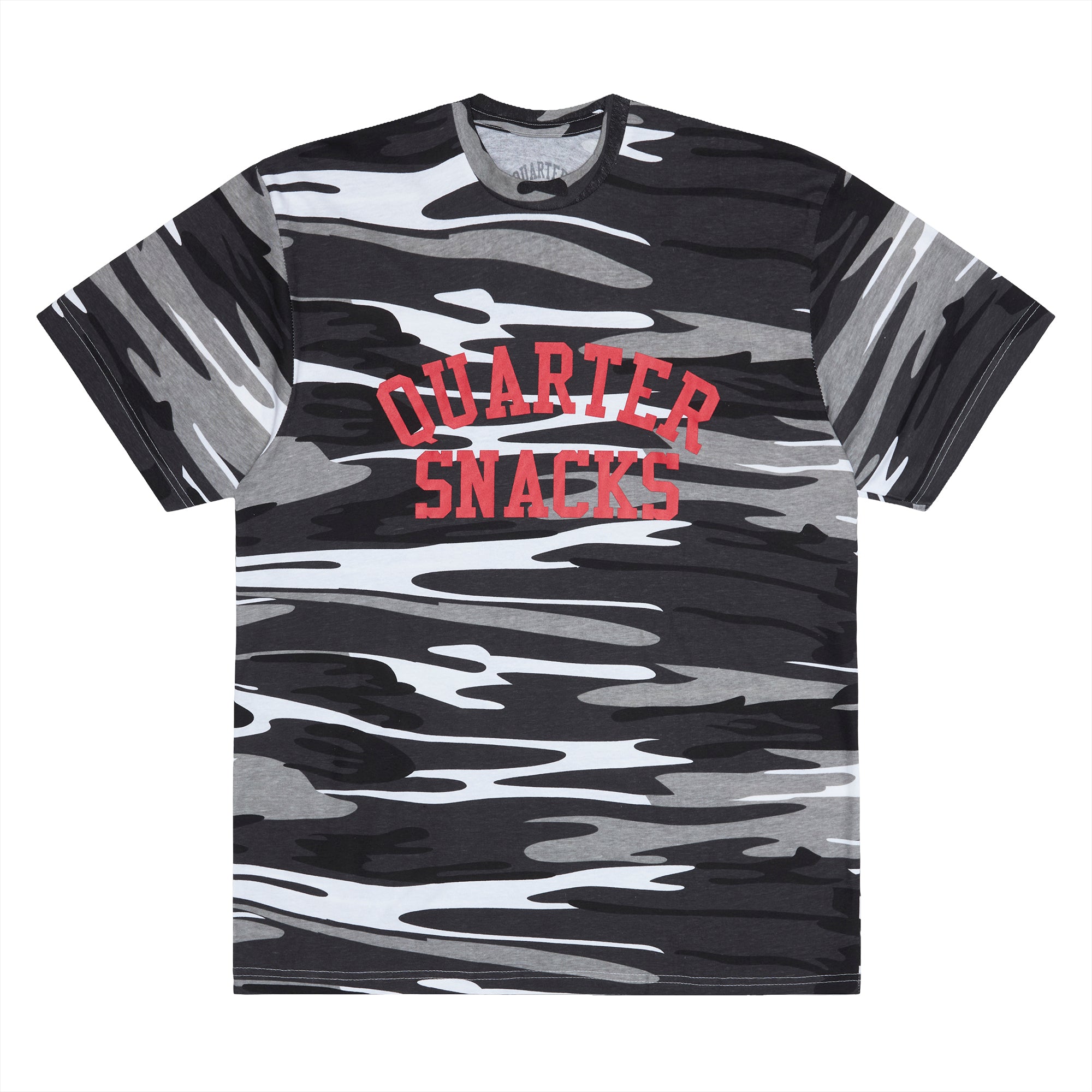 QUARTERSNACKS  - Camo Arch Tee "Black & White"