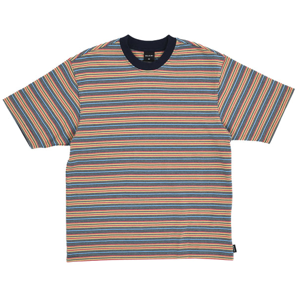 QUASI - Bert Striped SS T-Shirt "Navy"