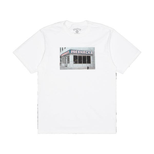QUARTERSNACKS  - Diner Tee "White"