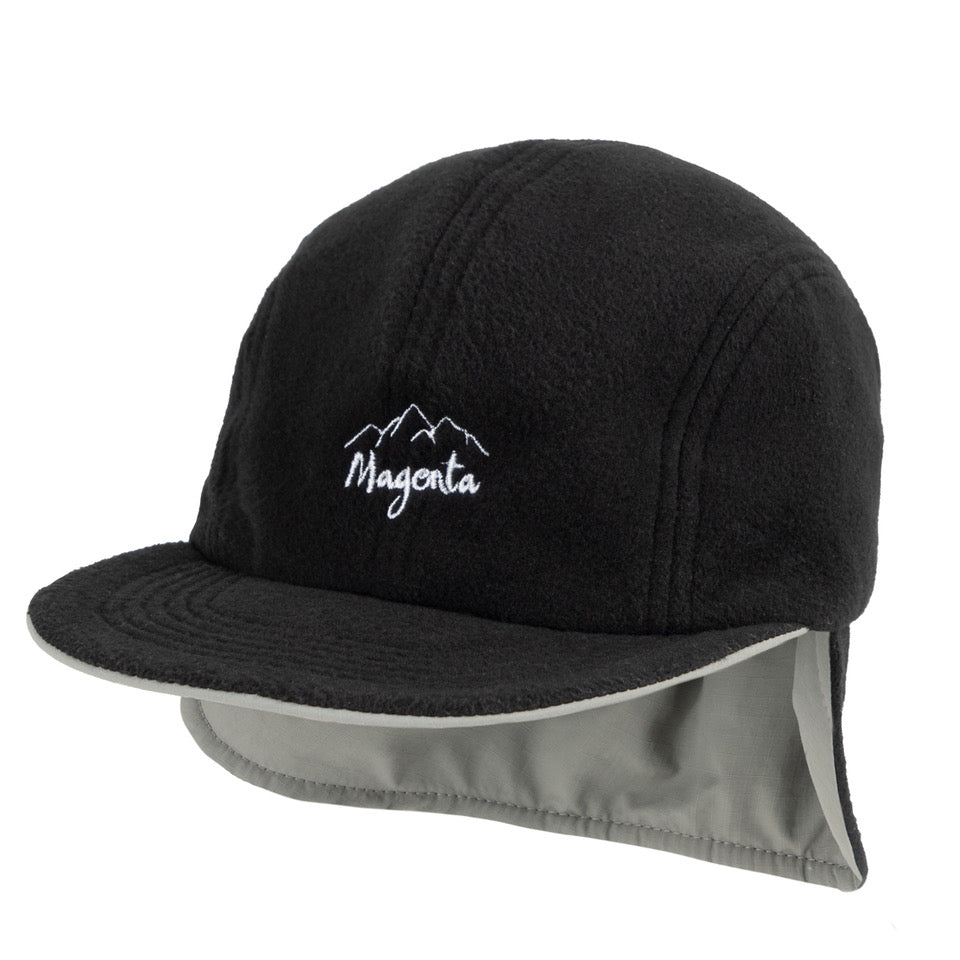 MAGENTA SKATEBOARDS - REVERSIBLE FLAP HAT "NATURAL / BLACK"