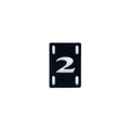 2 RISER PADS - Riser Pads 1/8" "Black"