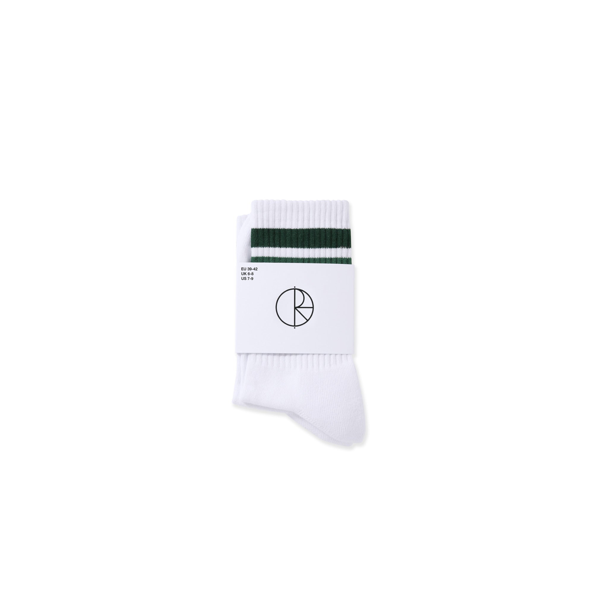 POLAR - Fat Stripe Socks "White / Green"