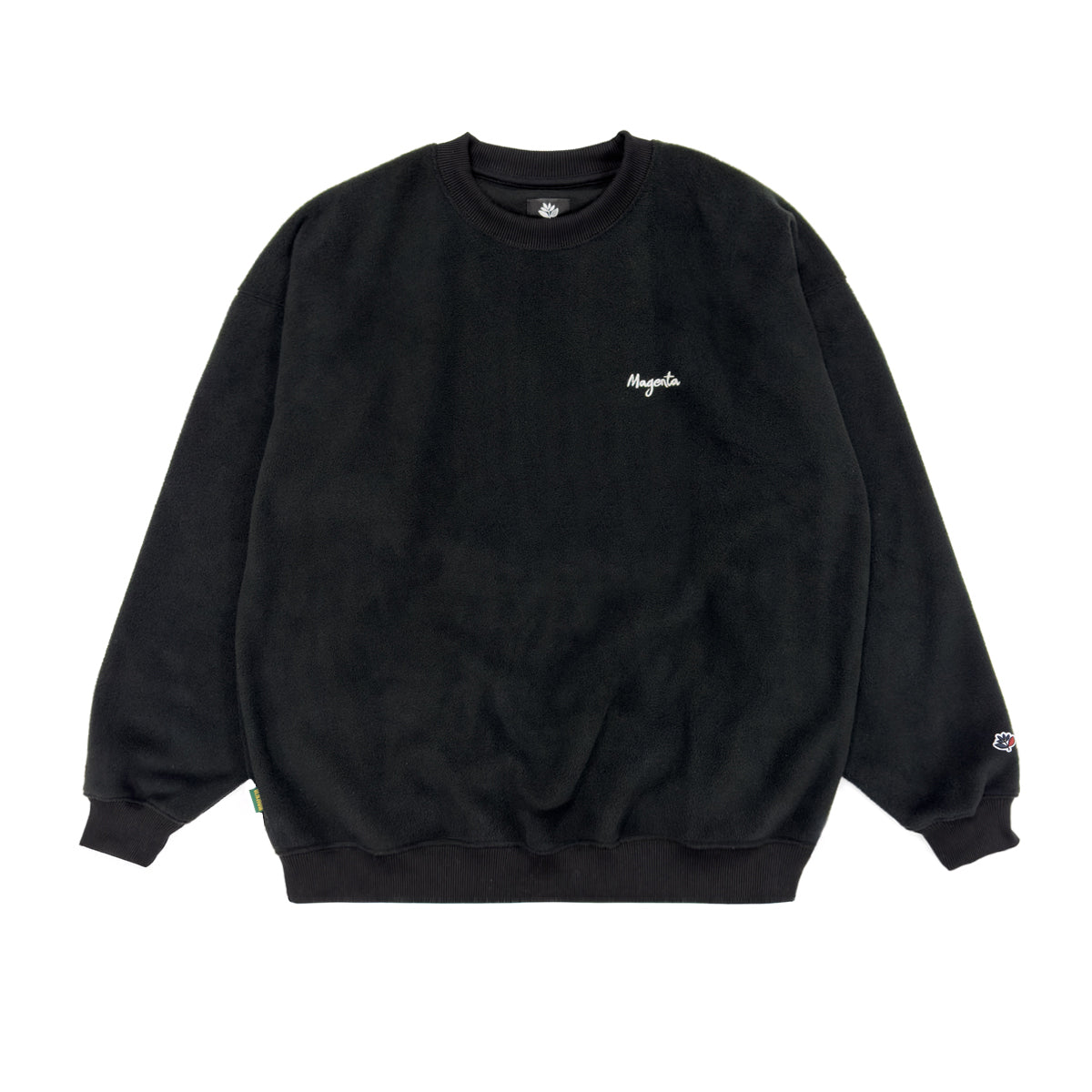 MAGENTA SKATEBOARDS - SCRIPT FLEECE CREWNECK "Black"