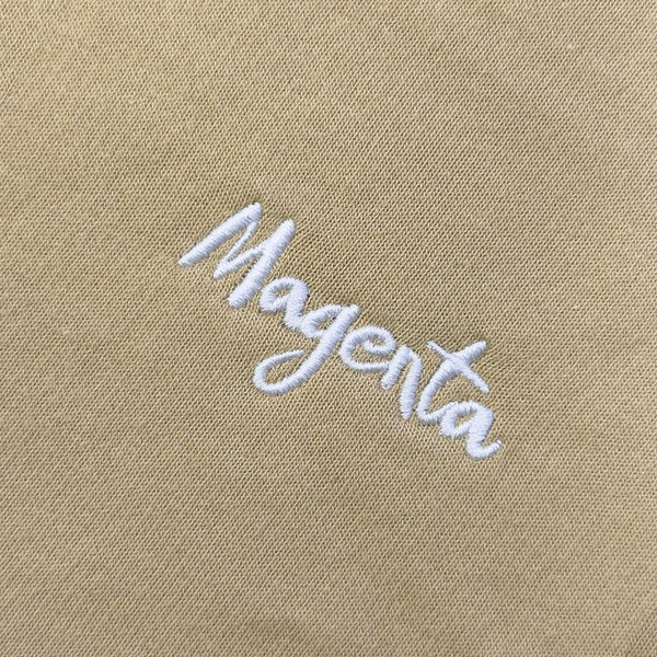 MAGENTA SKATEBOARDS - SCRIPT CREWNECK "Beige"