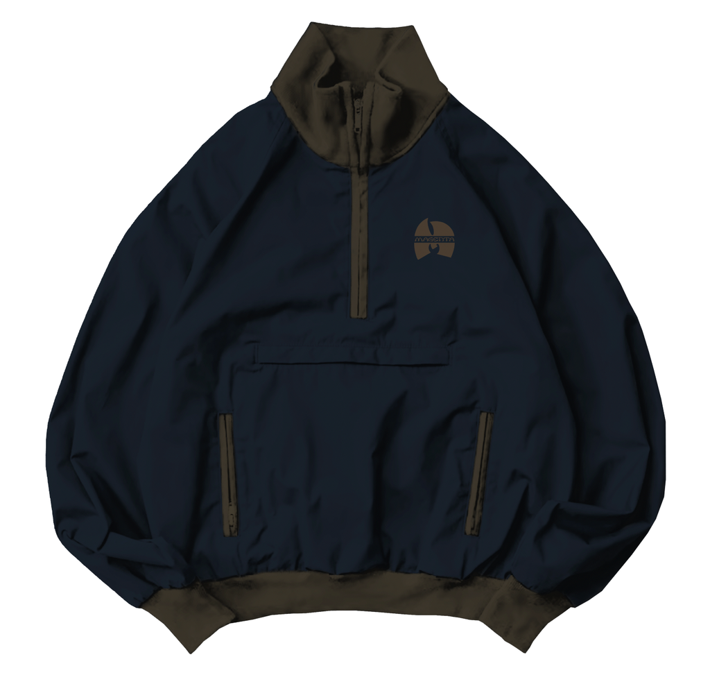 MAGENTA - SHAOLIN HALF ZIP JACKET "Chacoal Blue"