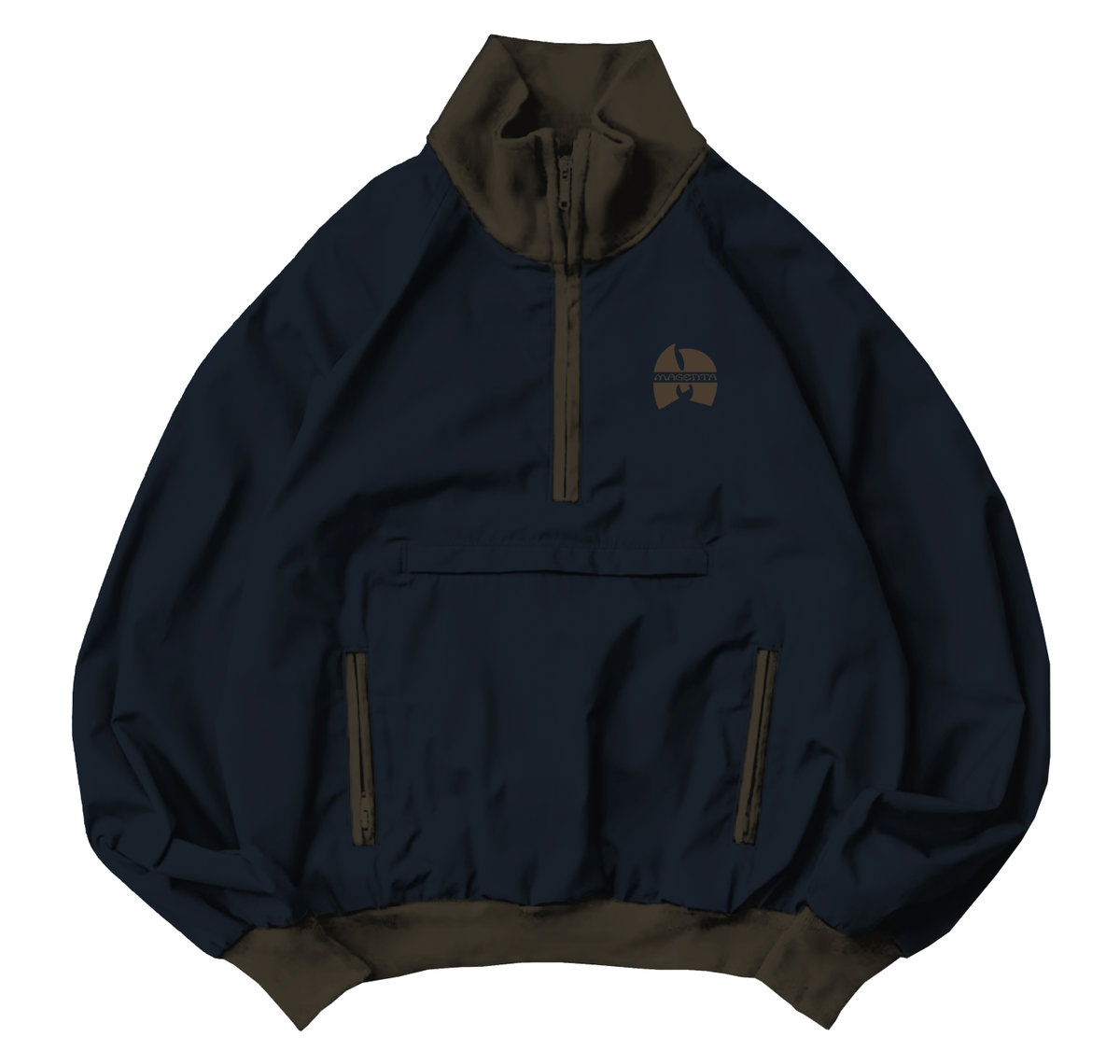 MAGENTA - SHAOLIN HALF ZIP JACKET "Chacoal Blue"