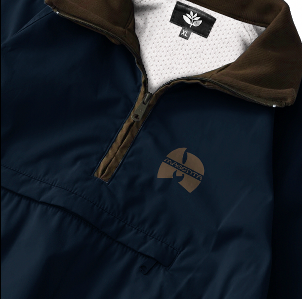 MAGENTA - SHAOLIN HALF ZIP JACKET "Chacoal Blue"