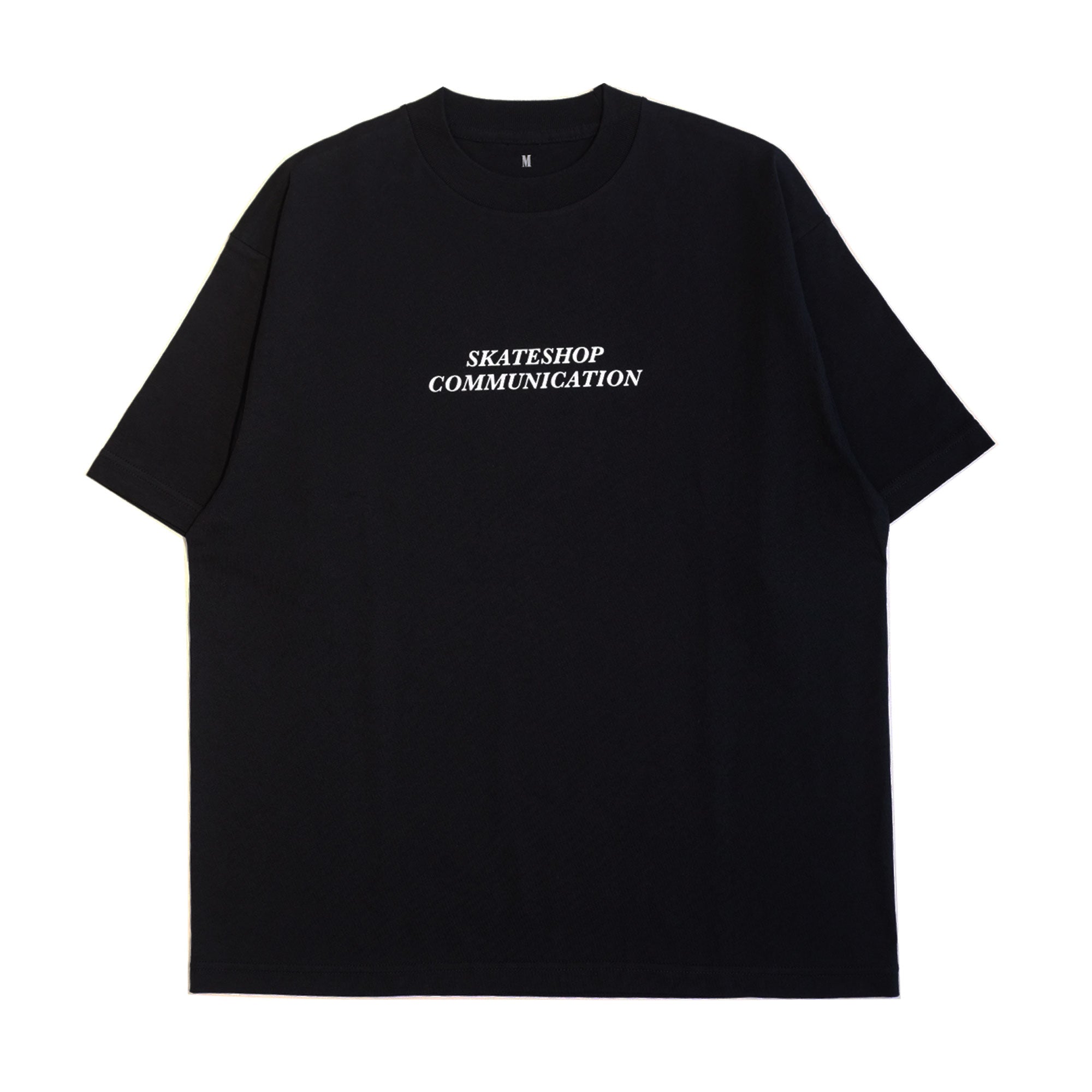 LACQUER - SKATESHOP COMMUNICATION TEE "BLACK"