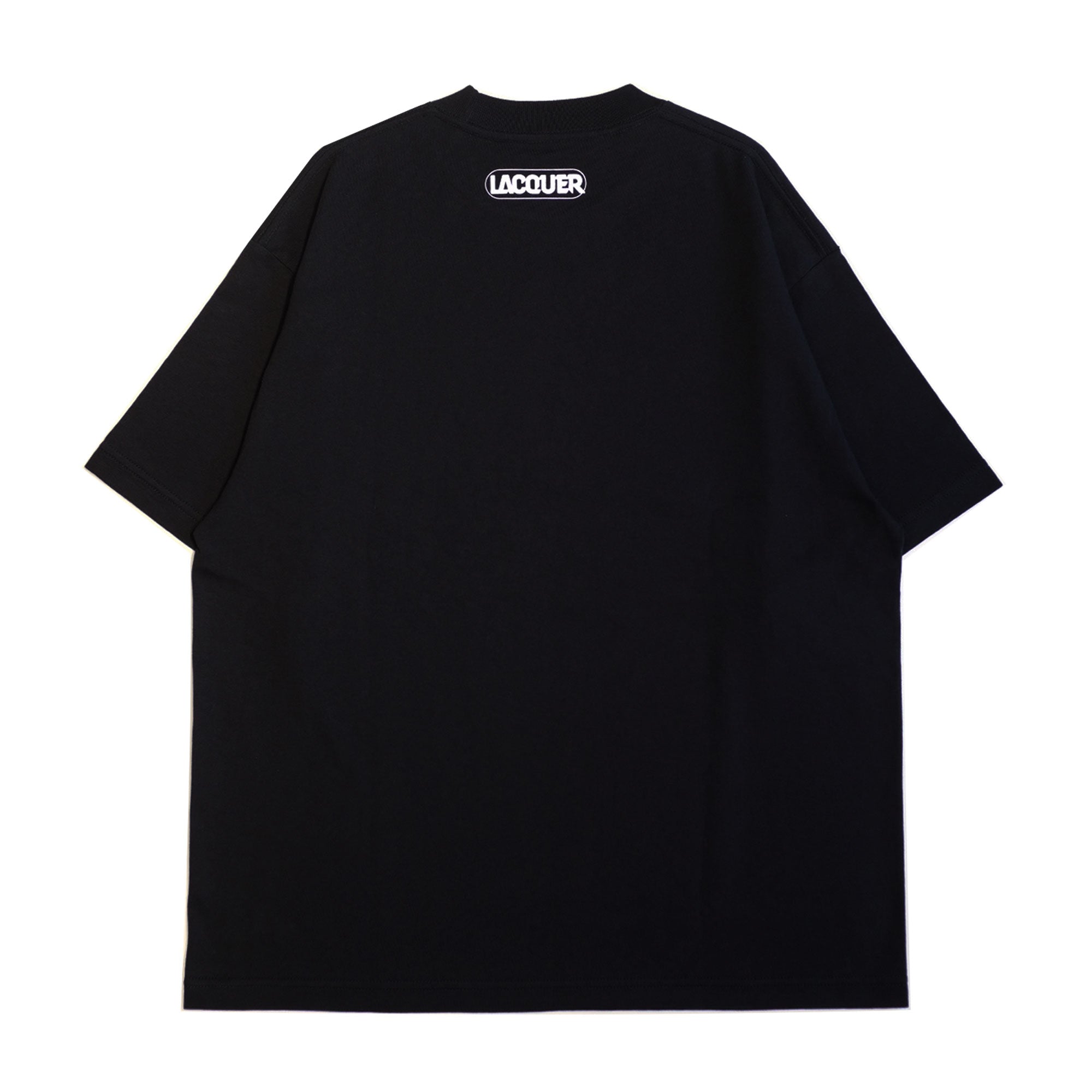 LACQUER - SKATESHOP COMMUNICATION TEE "BLACK"