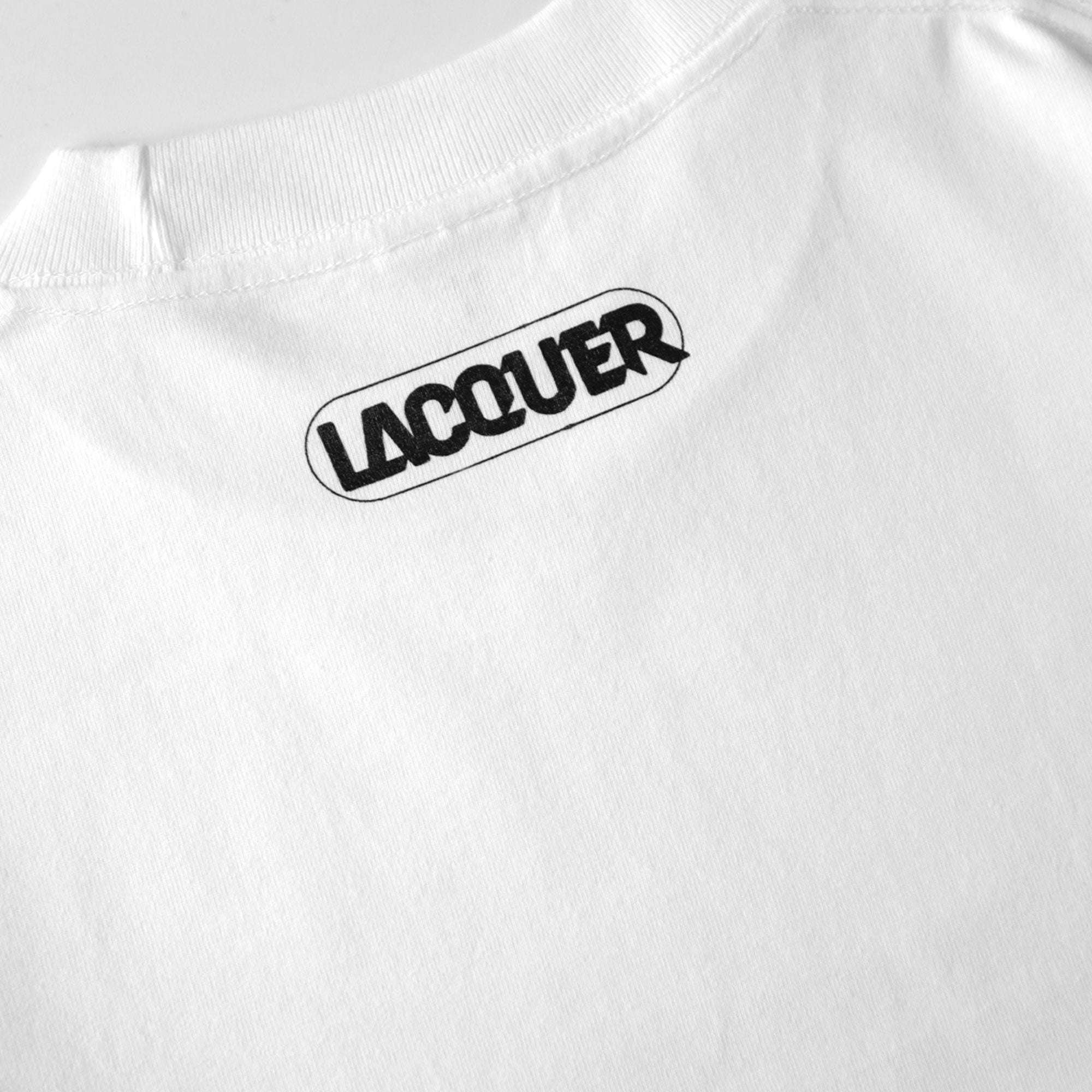 LACQUER - SKATESHOP COMMUNICATION TEE "White"
