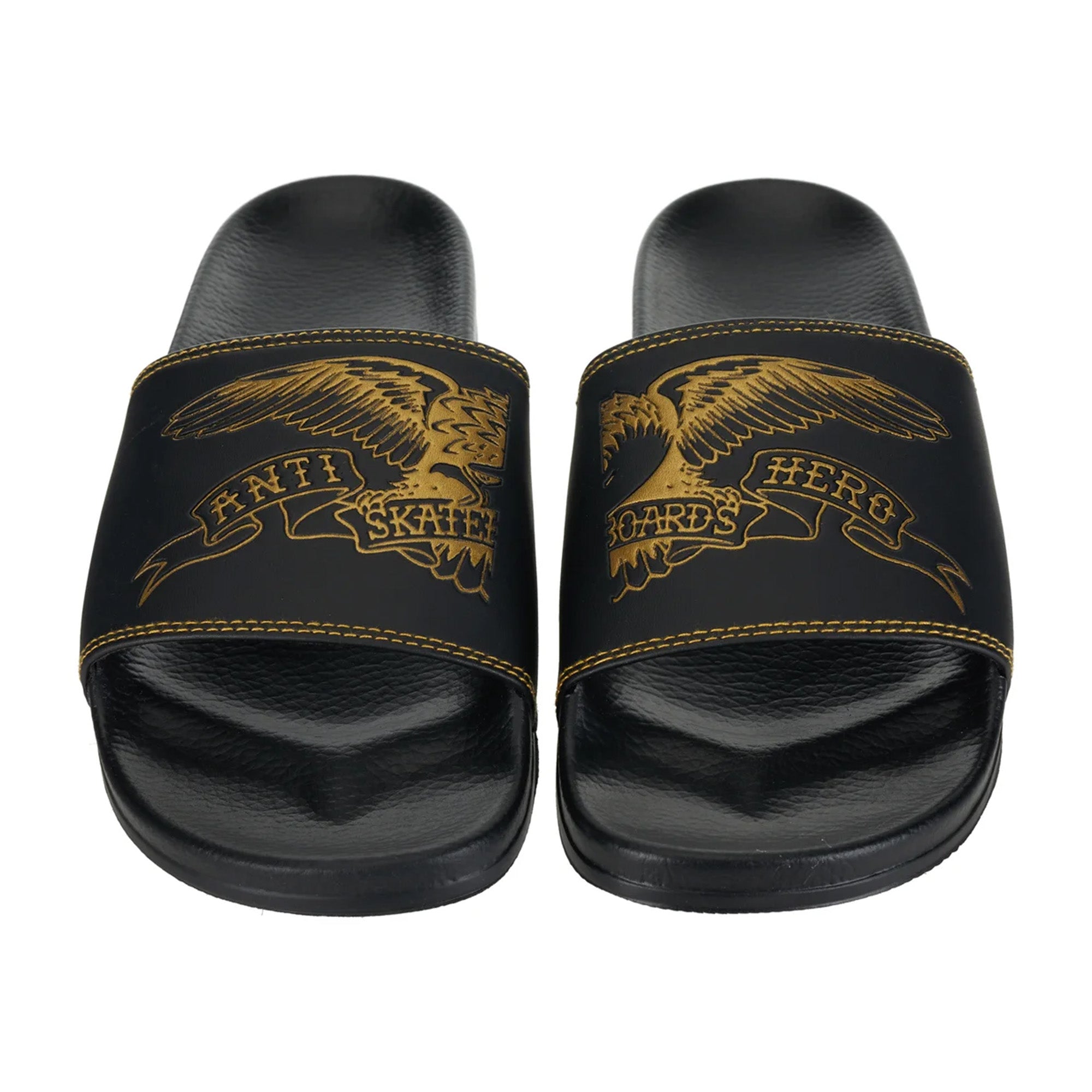 ANTIHERO - BASIC EAGLE SLIDE SANDAL "Black/Gold"