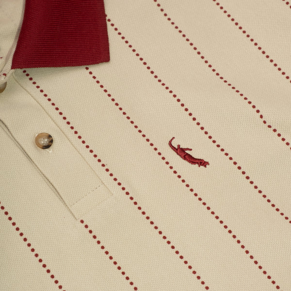 MAGENTA SKATEBOARDS - SLUGGER PIQUÉ POLO "BEIGE"