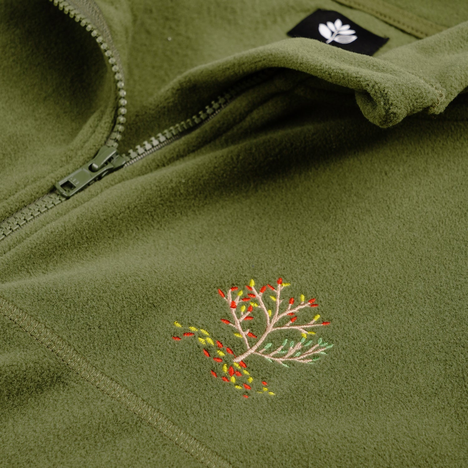 MAGENTA SKATEBOARDS - SPOT HUNTER FLEECE VEST "KHAKI"
