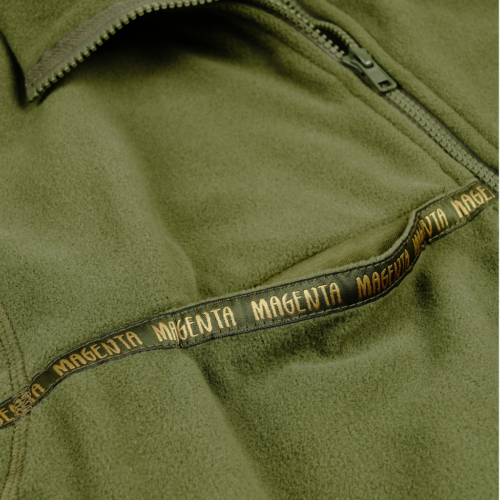 MAGENTA SKATEBOARDS - SPOT HUNTER FLEECE VEST "KHAKI"