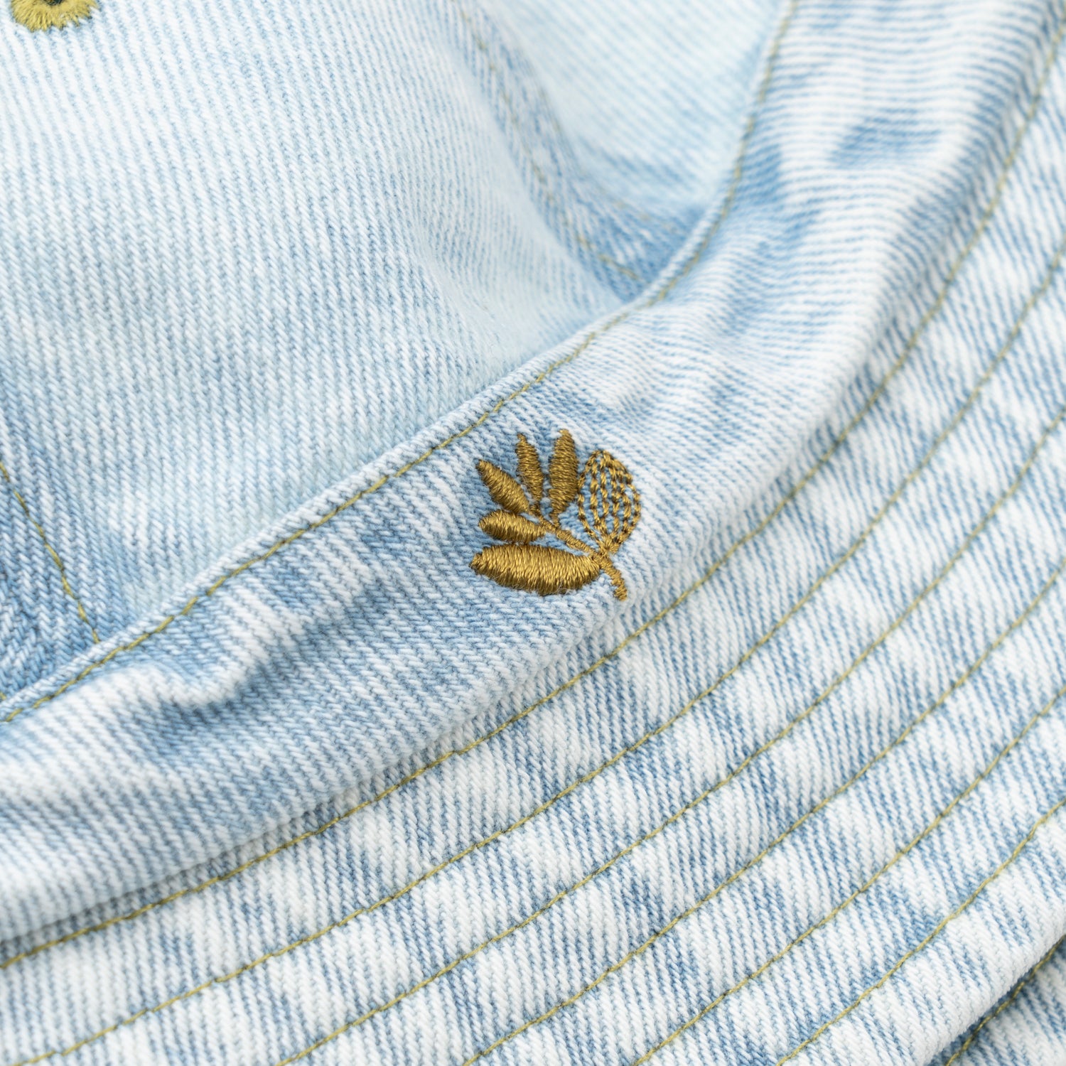 MAGENTA SKATEBOARDS - STITCH BUCKET HAT "Washed Denim"
