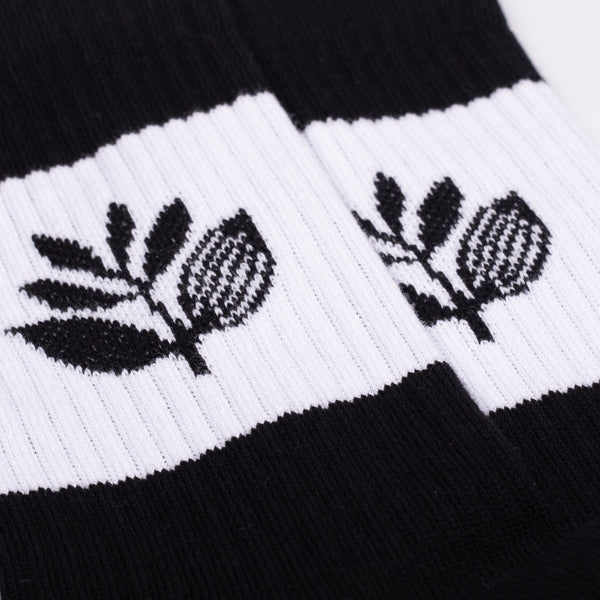 MAGENTA SKATEBOARDS - STRIPE SOCKS "Black"