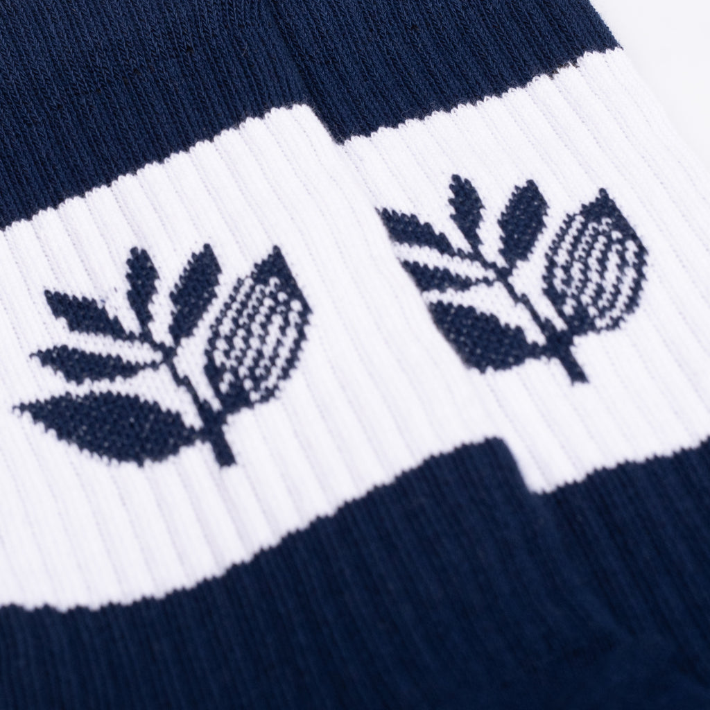 MAGENTA - STRIPE SOCKS "Navy"
