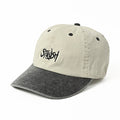 STRUSH WHEEL - Script Pigment Strapback Cap "Grey / Black"