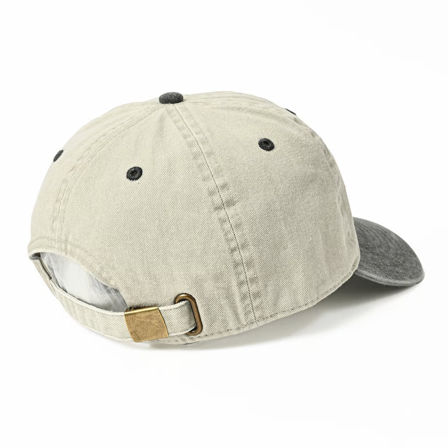 STRUSH WHEEL - Script Pigment Strapback Cap "Grey / Black"