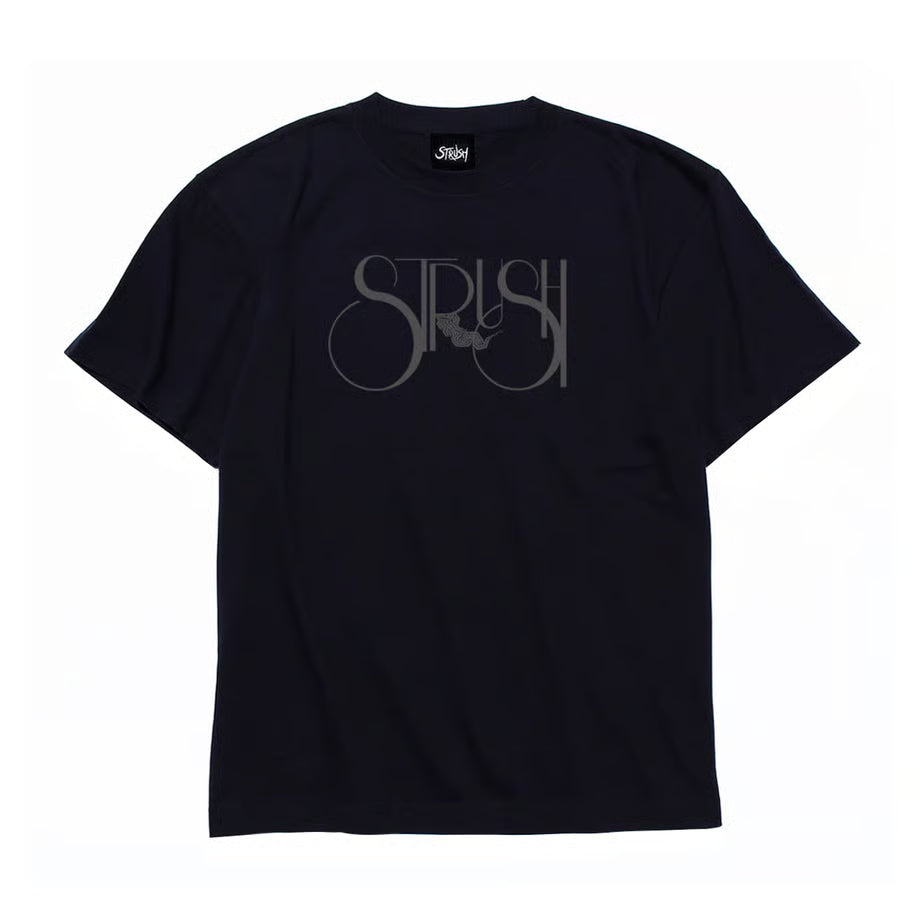 STRUSH WHEEL - Smoke Logo S/S Tee "Black"