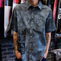 GX1000 - Short Sleeve Button Down "Over Dyed / Bleach Spots"