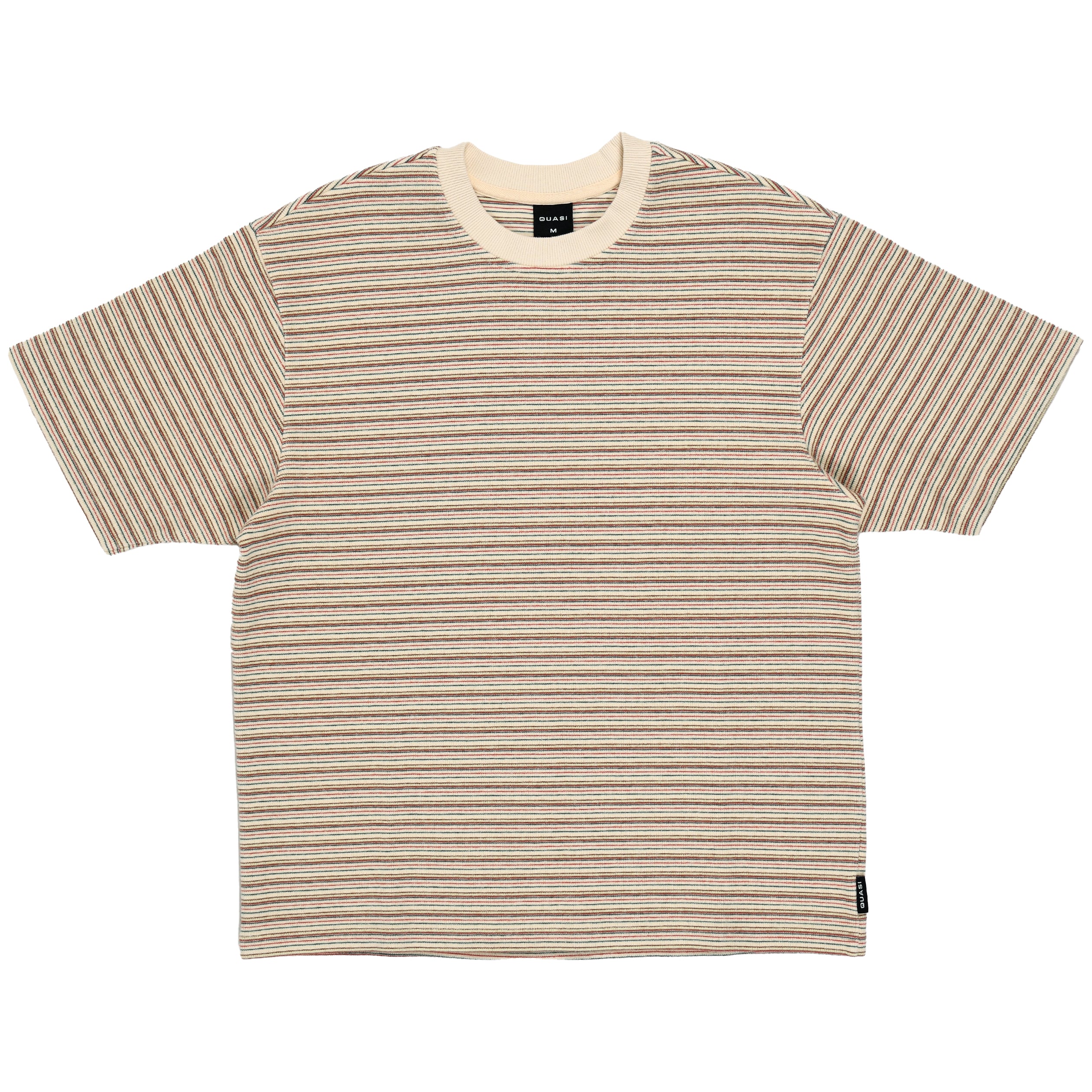 QUASI - Sync Striped Tee "Cream"