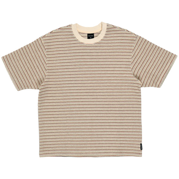 QUASI - Sync Striped Tee "Cream"