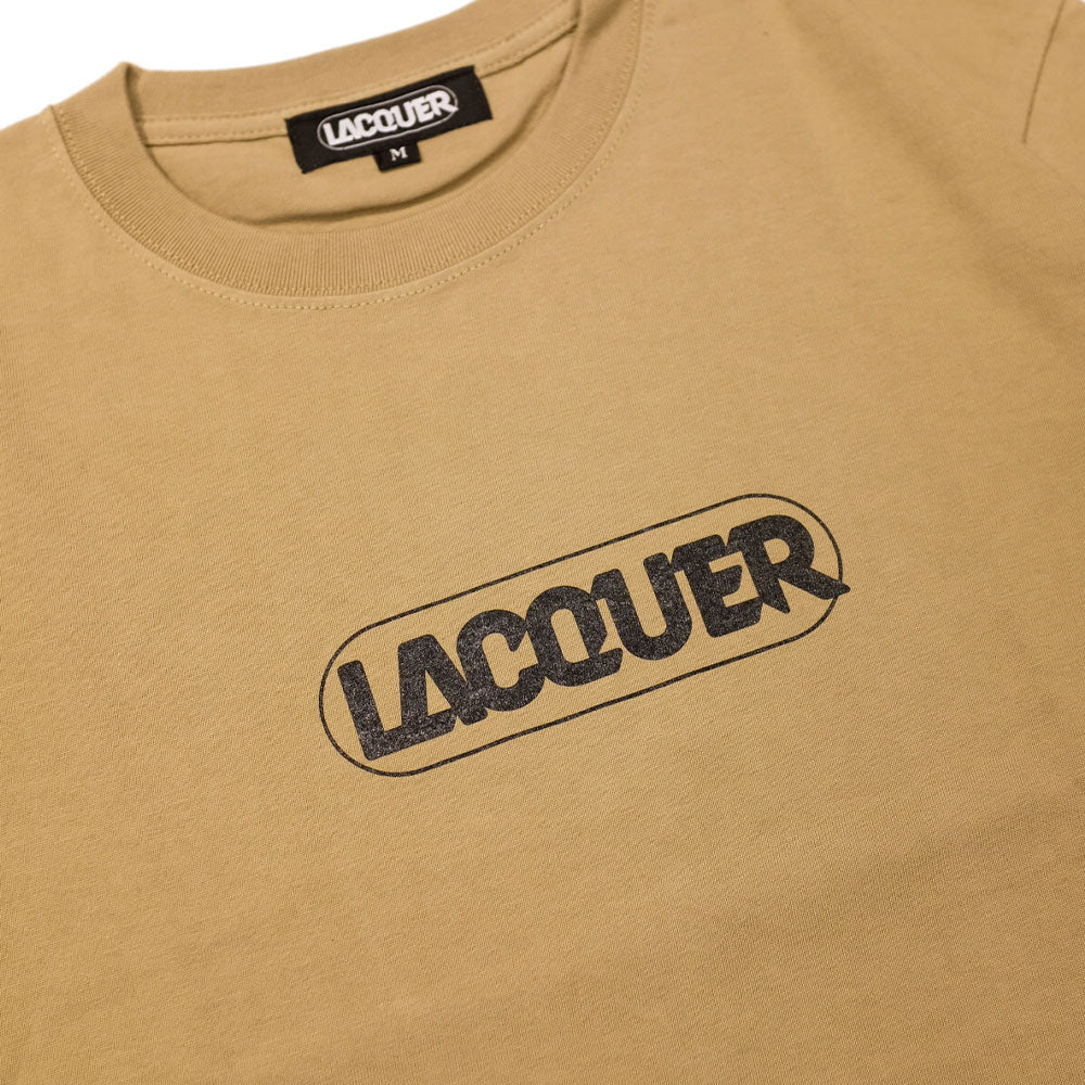 LACQUER - Logo Tee "Sand"