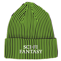 SCI-FI FANTASY - LOGO BEANIE "Lime/Black"