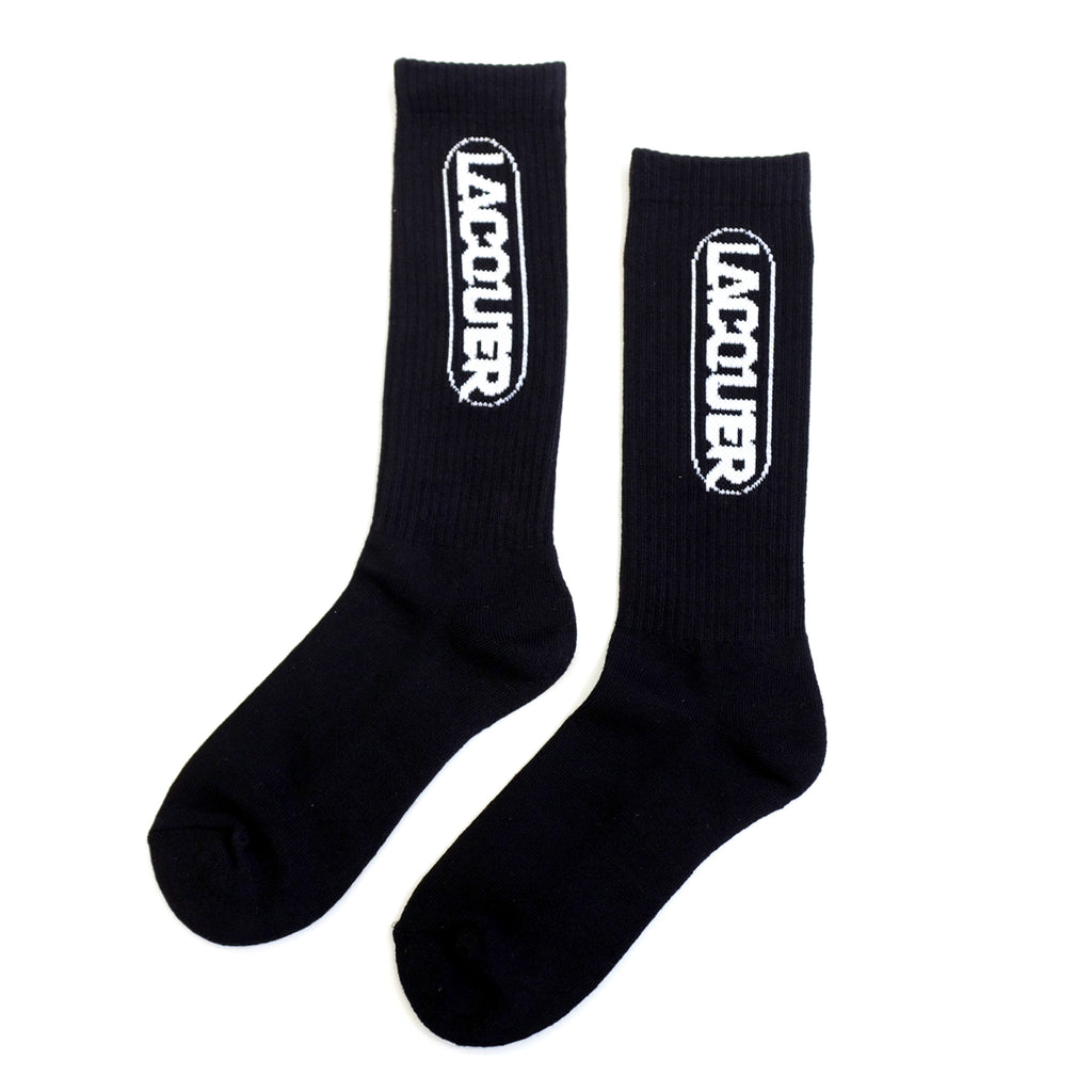 LACQUER - LOGO SOCKS "Black"
