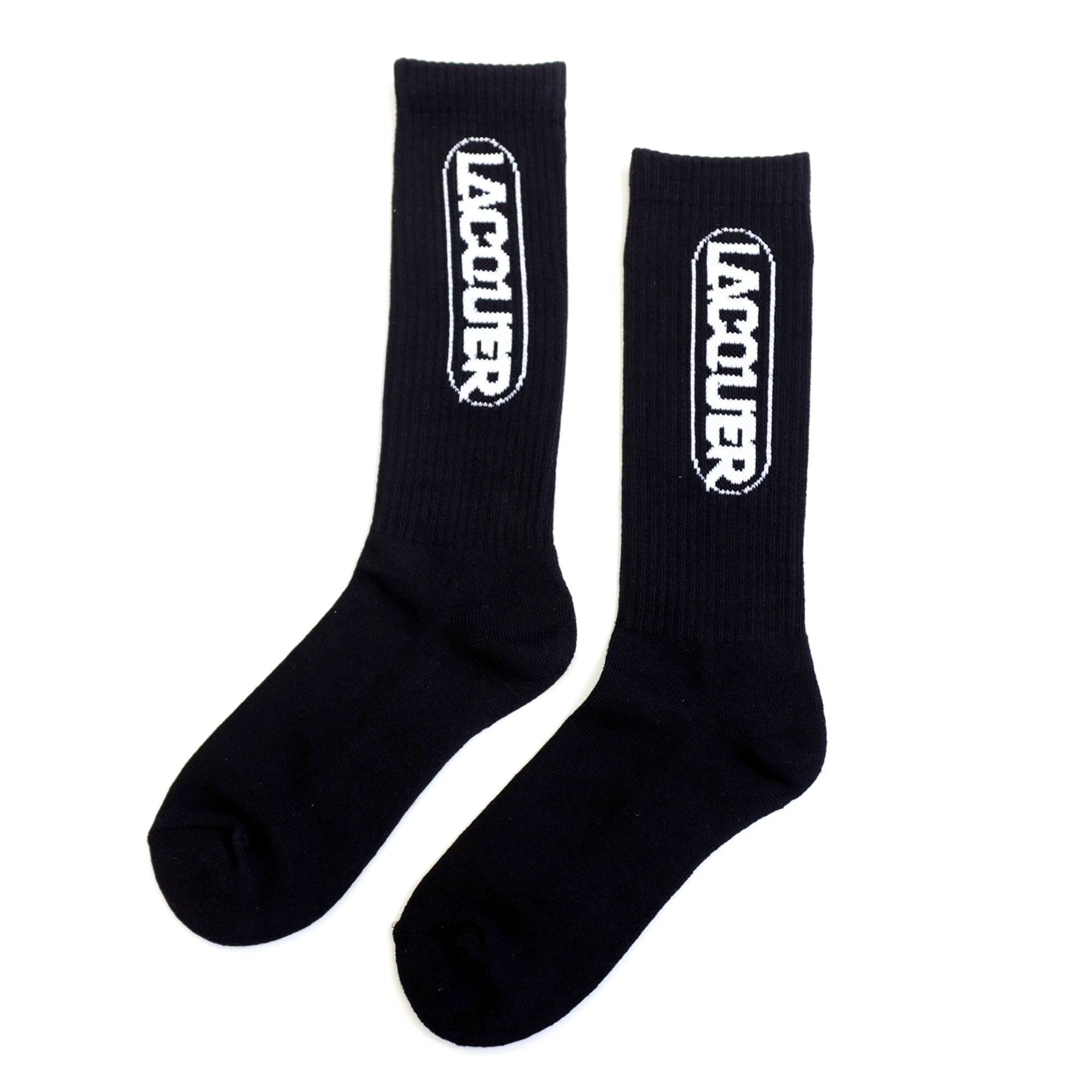LACQUER - LOGO SOCKS "Black"
