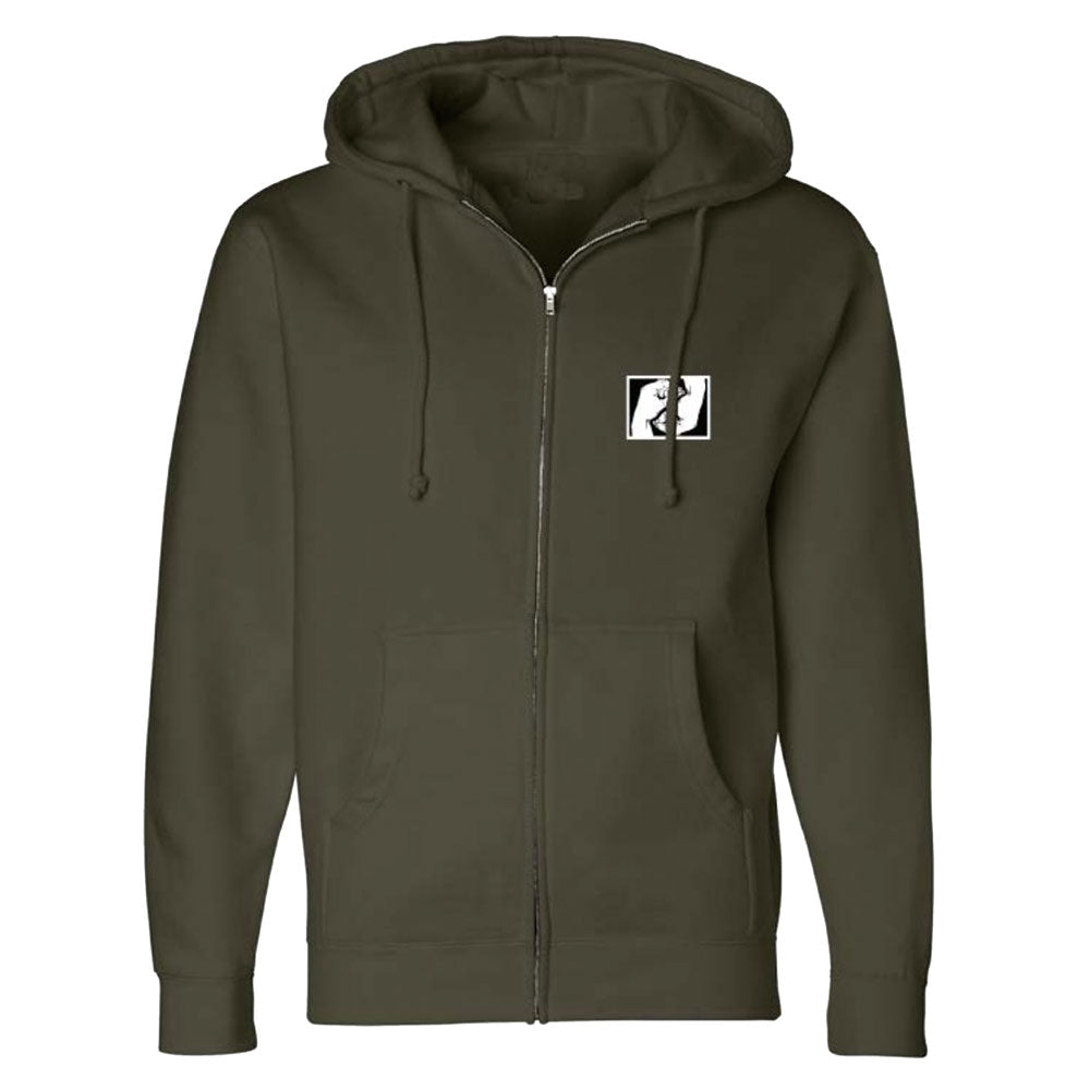 SPRINKLES SF - HIGHER GROUND HEAVY ZIP HOODIE "Moss"